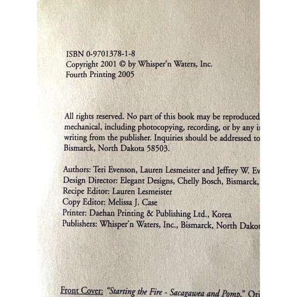 The Sacagawea Cookbook Signed Copy With Contemporary Recipes Everson Spiral - Picture 6 of 14